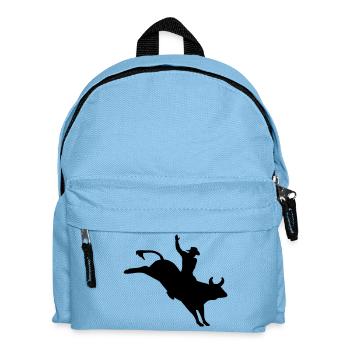 Rodeo Bull Rider - Kids' Backpack - light blue - Front