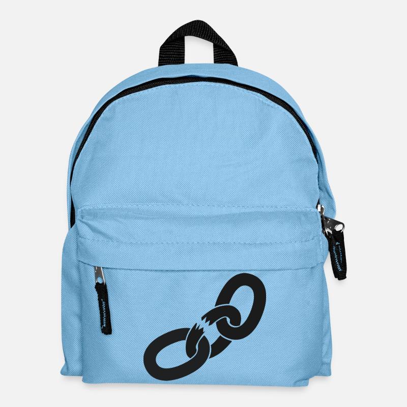 Kette Kettenbruch Ausbruch - Break the Rules - Kinder Rucksack - Hellblau