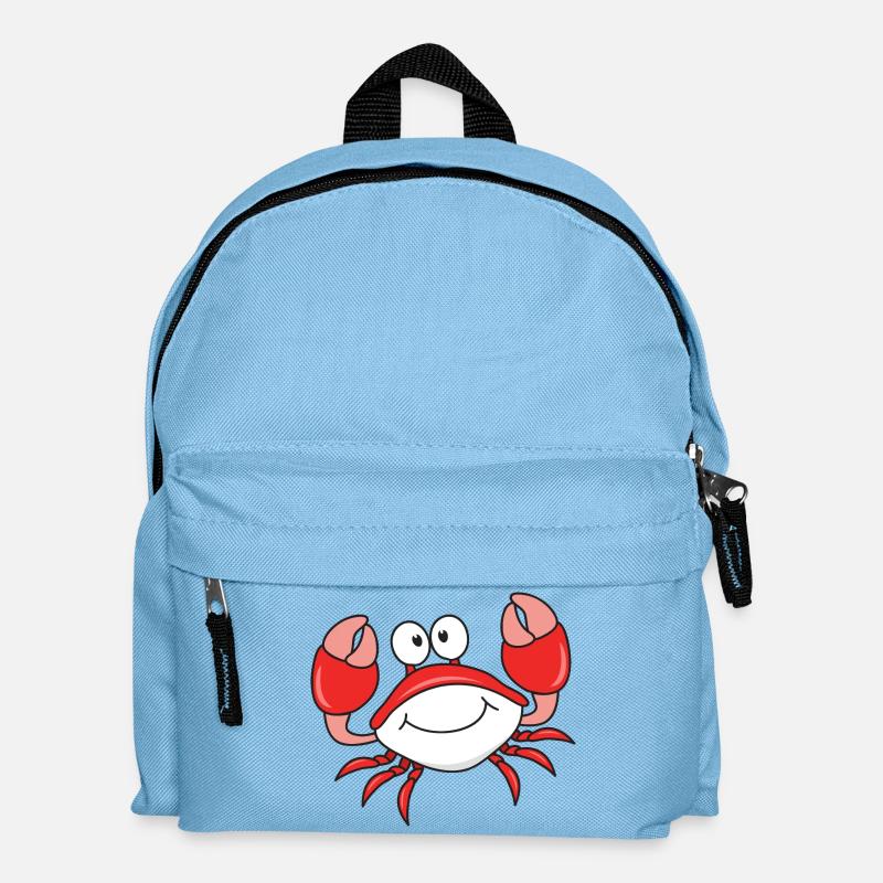 Crustacés du crabe - Sac à dos Enfant - bleu clair