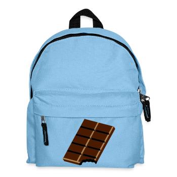 Eine Tafel Schokolade - Kinder Rucksack - Hellblau - Vorne