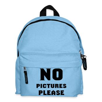 pas de photos s'il vous plaît - Sac à dos Enfant - bleu clair - Devant