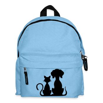chien et chat - Sac à dos Enfant - bleu clair - Devant