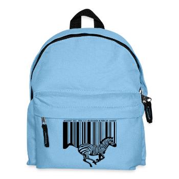 ZEBRE CODE BARRE - Sac à dos Enfant - bleu clair - Devant