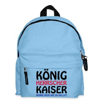 koenig_kaiser3 - Kinder Rucksack - Hellblau - Vorne