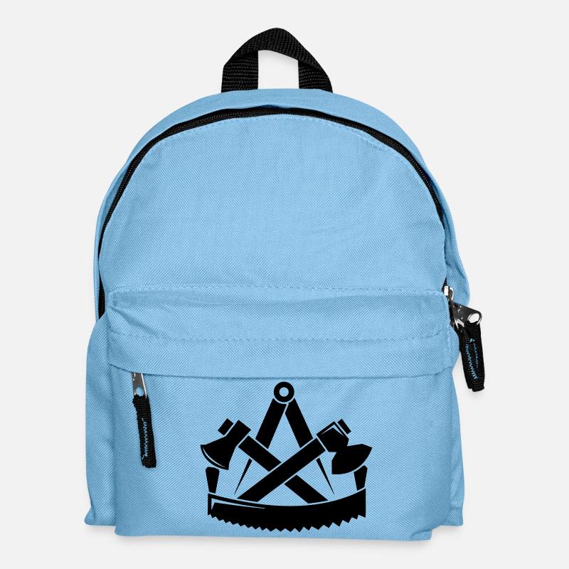 Zimmerer Zunftzeichen - Zimmermann Zunft - Kinder Rucksack - Hellblau