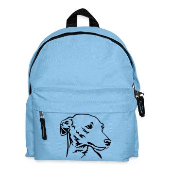 Italienisches Windspiel Kopf - Kinder Rucksack - Hellblau - Vorne