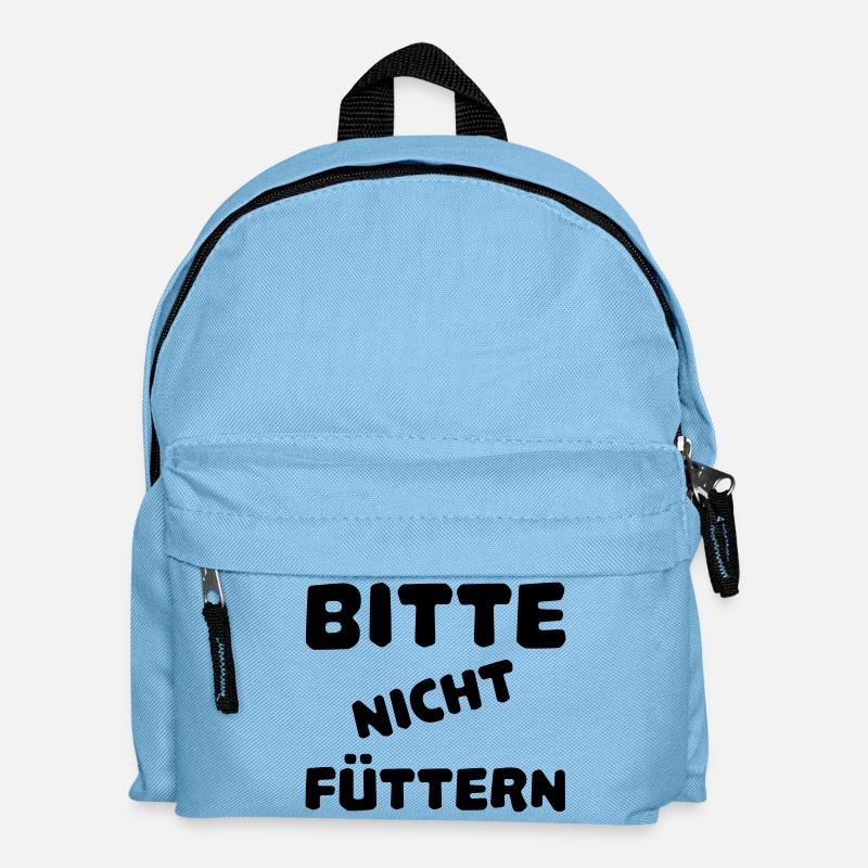 Bitte nicht füttern - Kinder Rucksack - Hellblau