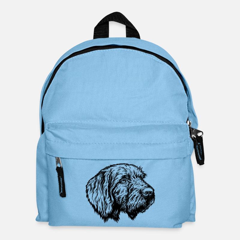Pudelpointer Portrait - Kinder Rucksack - Hellblau