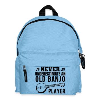 Banjo Grandpa - Kids' Backpack - light blue - Front