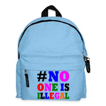 No one is illegal - Kids' Backpack - light blue - Front