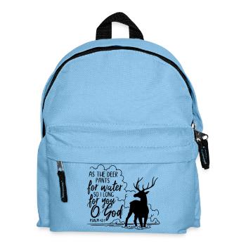 Comme le cerf halète pour l’eau - Sac à dos Enfant - bleu clair - Devant
