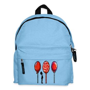 Psychedelische Lollis Trio - Kinder Rucksack - Hellblau - Vorne