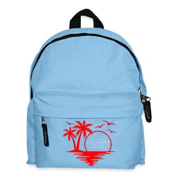 Tropische Flucht Die Sommer-Vibes T-Shirt - Kinder Rucksack - Hellblau - Vorne