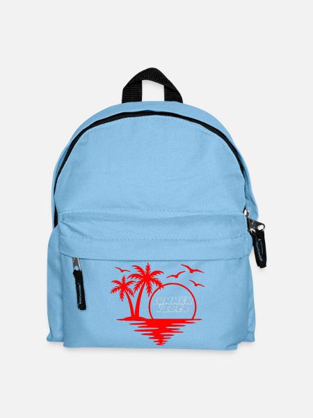 Tropische Flucht Die Sommer-Vibes T-Shirt - Kinder Rucksack - Hellblau