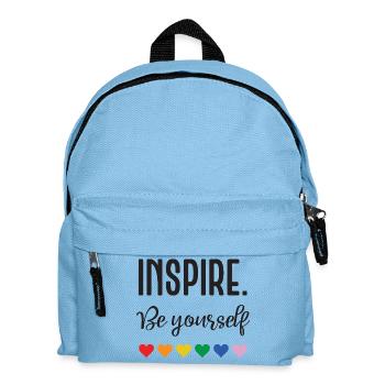 LGBT Pride Month - Inspirieren. Sei du selbst - Kinder Rucksack - Hellblau - Vorne
