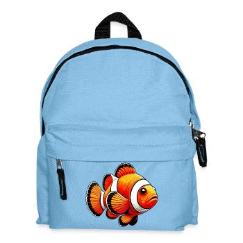 Poisson-clown - Sac à dos Enfant - bleu clair - Devant