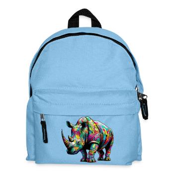Rhinocéros - Sac à dos Enfant - bleu clair - Devant