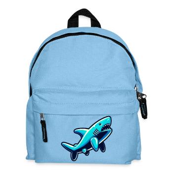 Requin - Sac à dos Enfant - bleu clair - Devant