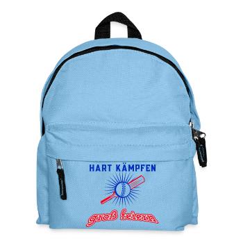 FIGHT HARD - Kids' Backpack - light blue - Front