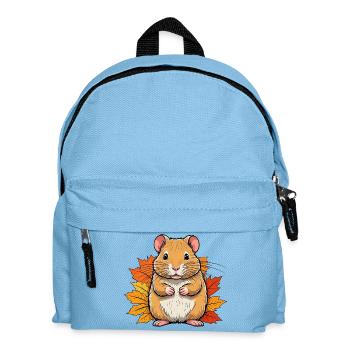 Hamster d’Halloween / Souris d’automne - Sac à dos Enfant - bleu clair - Devant