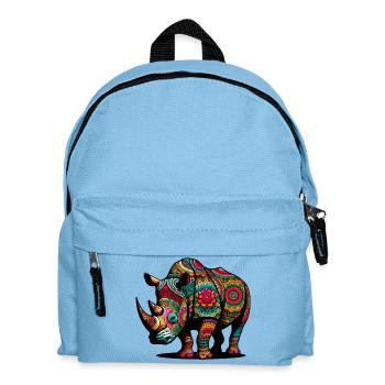 Rhinoceros - Kids' Backpack - light blue - Front