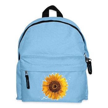 Sonnenblume - Kinder Rucksack - Hellblau - Vorne