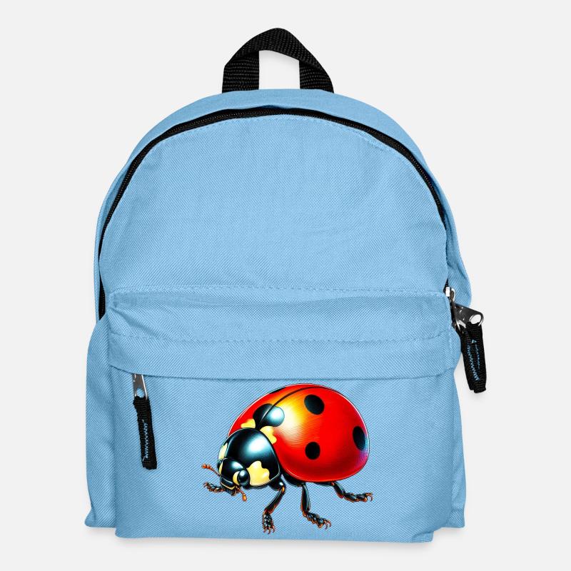 Marienkäfer - Kinder Rucksack - Hellblau