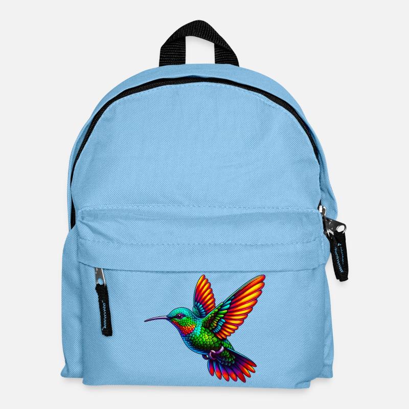 Kolibri - Kinder Rucksack - Hellblau