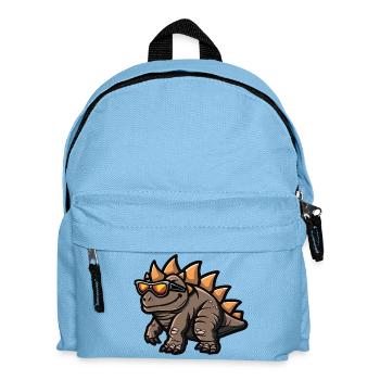 Dinosaurier stegosaurus Comic Cool - Kinder Rucksack - Hellblau - Vorne