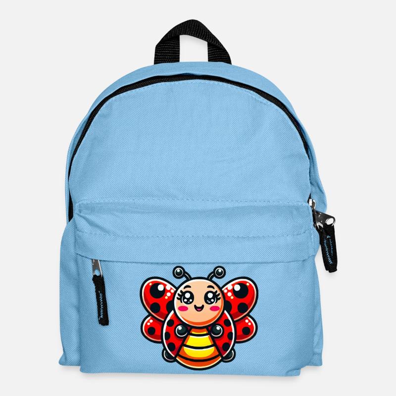 marienkäfer comic - Kinder Rucksack - Hellblau