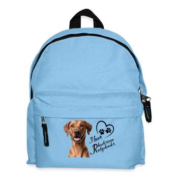 J’adore les Rhodesian Ridgebacks - Sac à dos Enfant - bleu clair - Devant