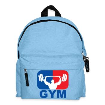 GYM Bodybuilding Gewicht - Kinder Rucksack - Hellblau - Vorne