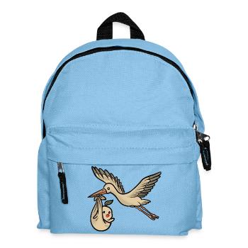 Storch & Baby - Kinder Rucksack - Hellblau - Vorne