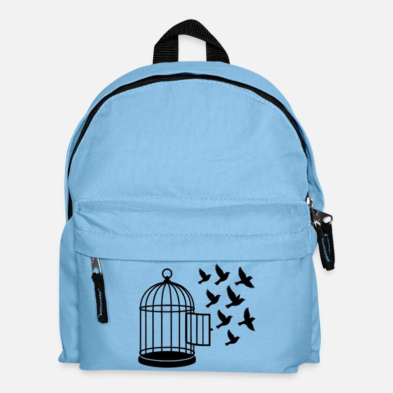 Freiheit - Kinder Rucksack - Hellblau