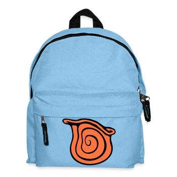 Schneckenhaus Schnecke Insekt Haus Spirale Cool - Kinder Rucksack - Hellblau - Vorne