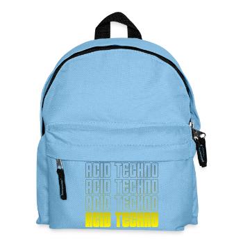 Acid Techno Répétition Dégradé - Sac à dos Enfant - bleu clair - Devant
