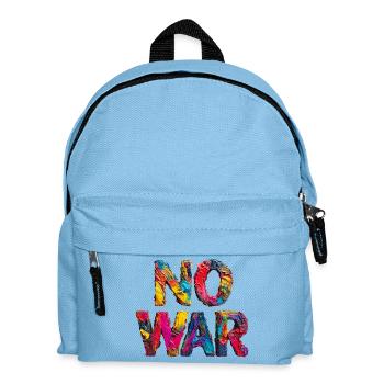 No War Farbstarkes Statement - Kinder Rucksack - Hellblau - Vorne