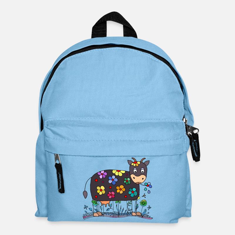 Kuh - Kinder Rucksack - Hellblau