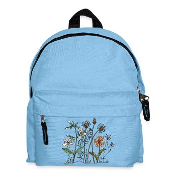 Blumen - Kinder Rucksack - Hellblau - Vorne