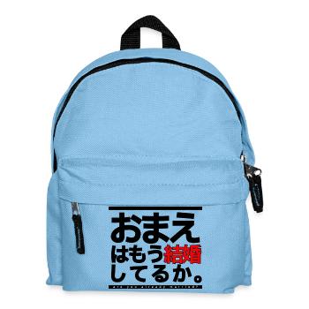 Bist Du Schon verheiratet? - Kinder Rucksack - Hellblau - Vorne