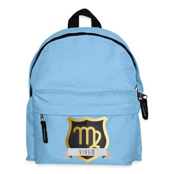 Sternzeichen Jungfrau Wappen Virgo Design - Kinder Rucksack - Hellblau - Vorne