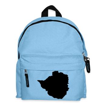 Karte von Simbabwe - Kinder Rucksack - Hellblau - Vorne
