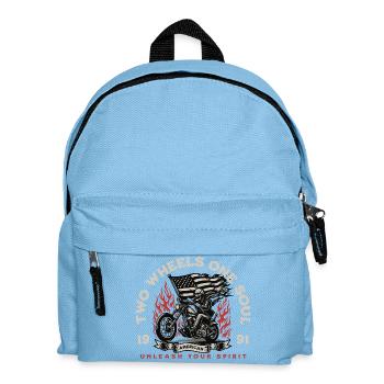 Biker Patriot American Fury - Kids' Backpack - light blue - Front