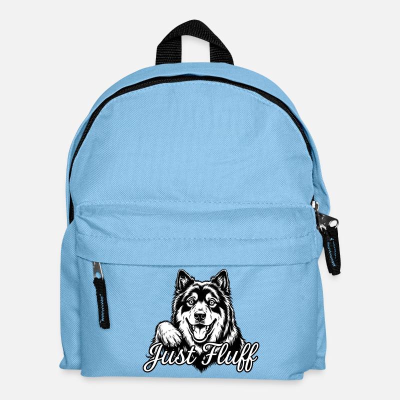 Eurasier | Peluchette - Sac à dos Enfant - bleu clair