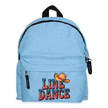 Lone Dance Cowboy Text with Hat - Kids' Backpack - light blue - Front