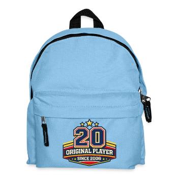 20. Geburtstag 2006 - Kinder Rucksack - Hellblau - Vorne