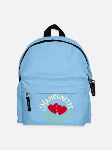 Mamounette Hearts Muttertagsgeschenk - Kinder Rucksack - Hellblau
