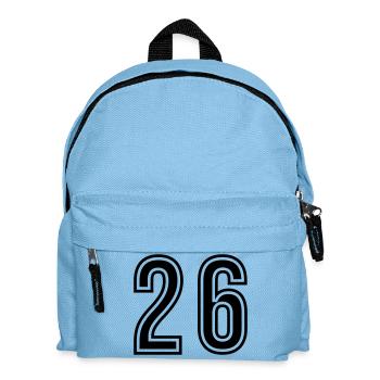 Symbole du chiffre 26 - Sac à dos Enfant - bleu clair - Devant