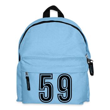 Symbole du chiffre 59 - Sac à dos Enfant - bleu clair - Devant