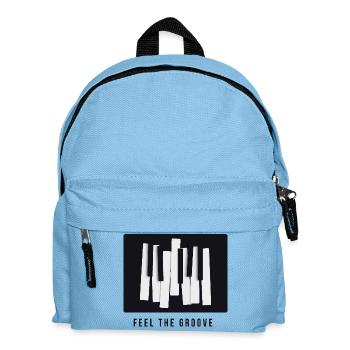 Feel the Groove – Conception moderne de piano - Sac à dos Enfant - bleu clair - Devant